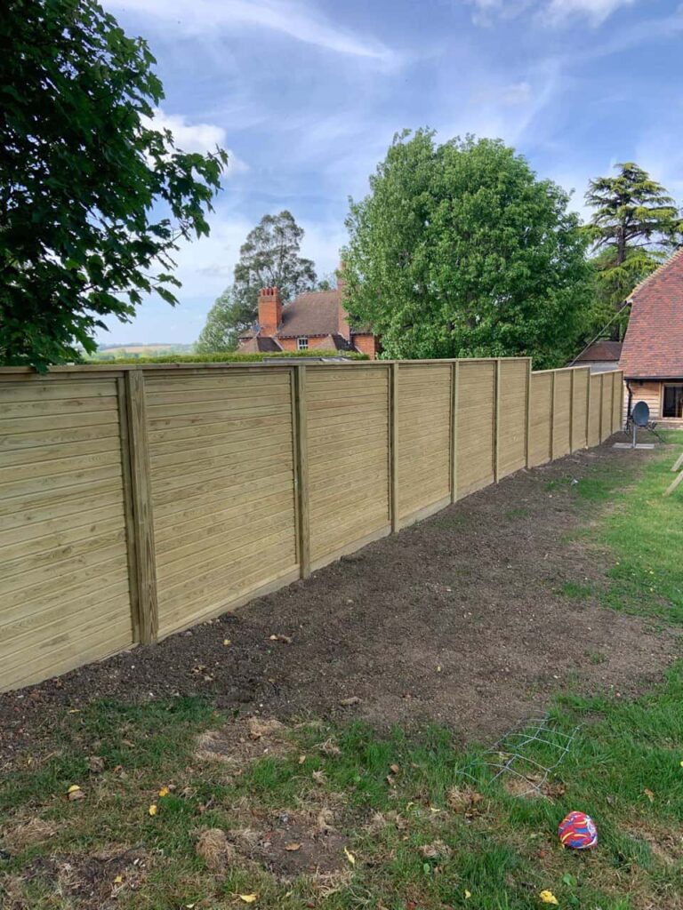 This is a photo of an acoustic fence installed by Fast Fix Fencing Thorpe Marriott
